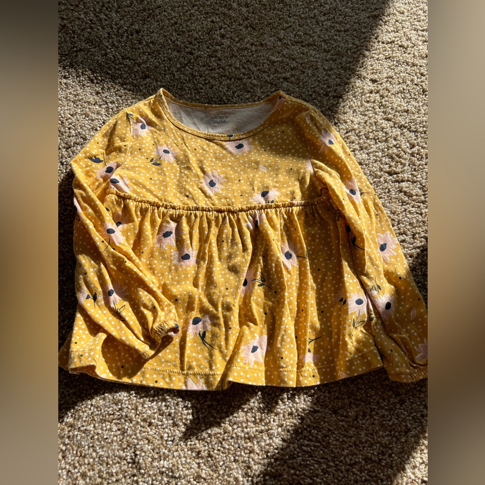 Carter’s Yellow Floral Top